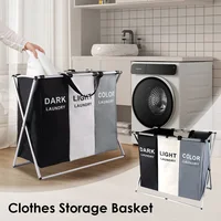 Foldable Dirty Laundry Basket Home Large Dirty Clothes Toy Laundry Hamper Storage Bag Drawer Clothes Storage Laundry Sorter Bin 1