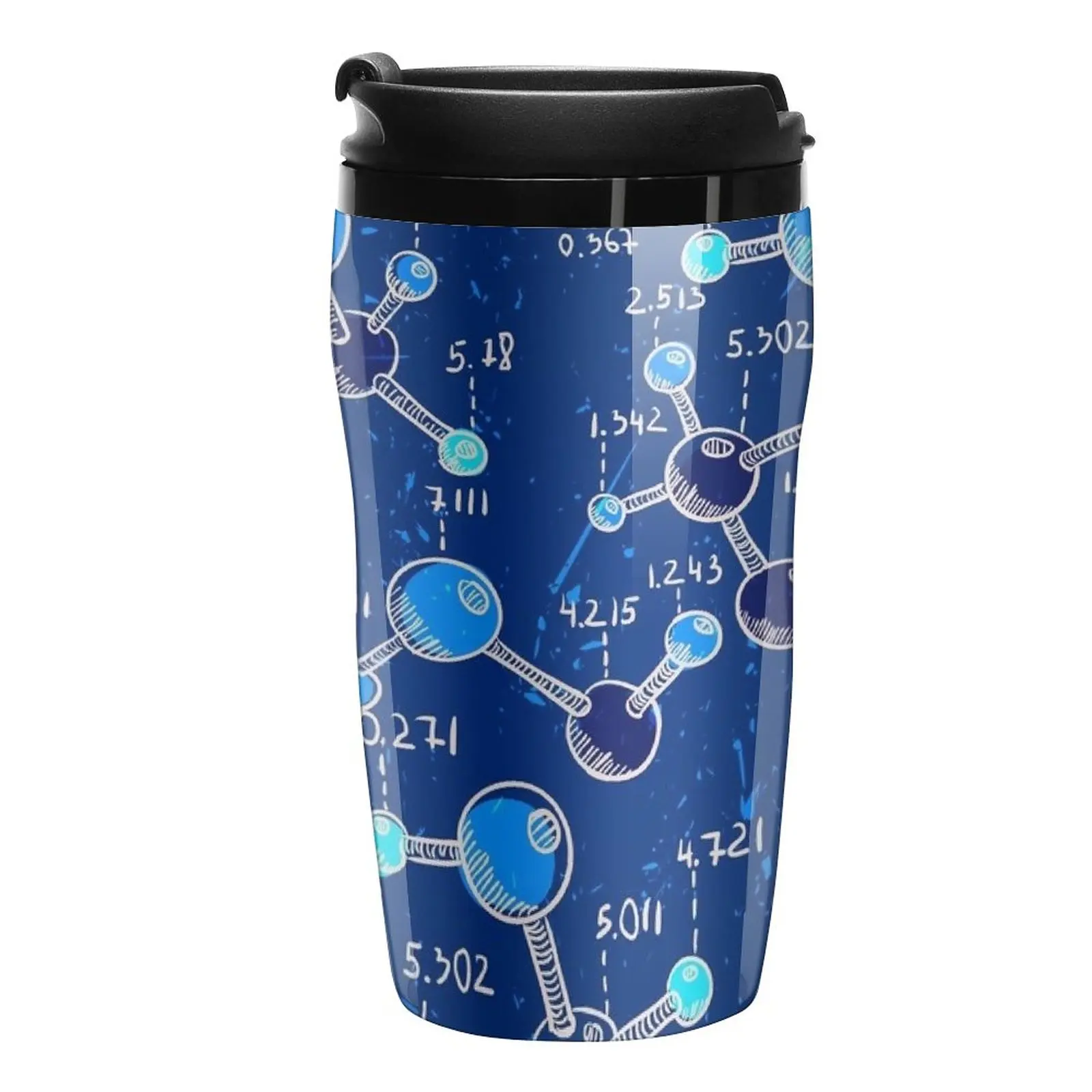 

New Science chemistry laboratory on grunge background Travel Coffee Mug Black Coffee Cup Cups For Cafe Butterfly Cup