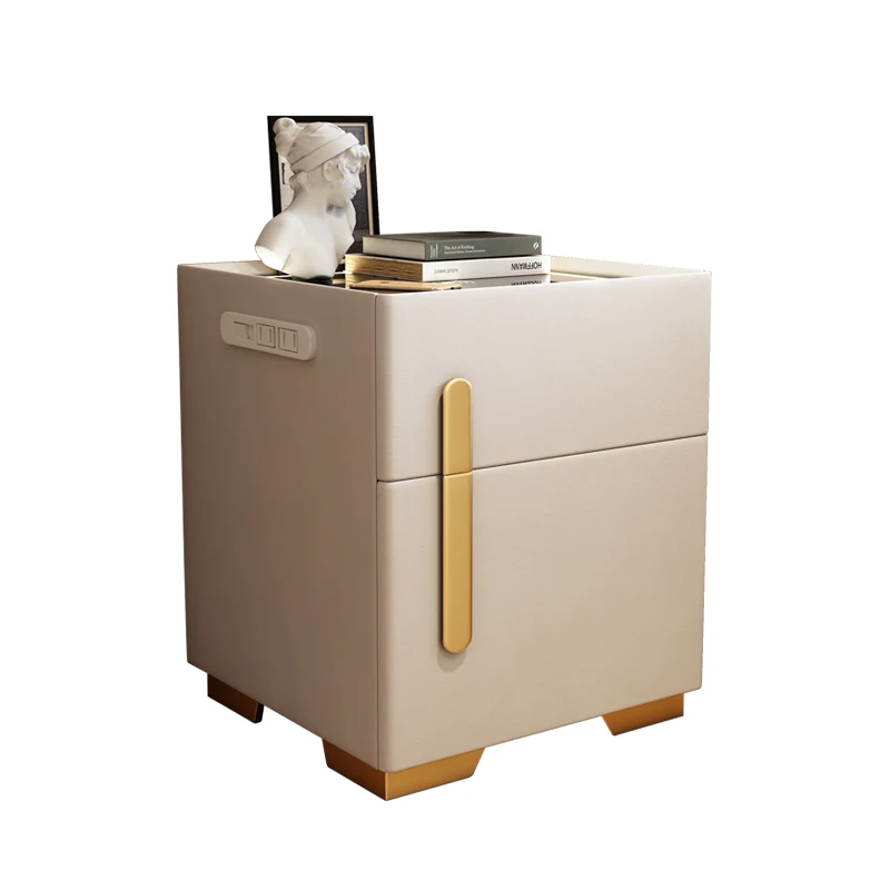 

PQF Bedside Table Intelligent Wireless Charging Safe Hidden Storage Cabinet