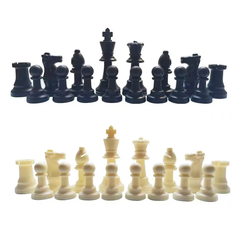 Wooden Chess Chess Pieces And Board Chess Pieces 32pcs Wooden Chess Pieces Complete Chessmen wood Chess Set Piece Accessories