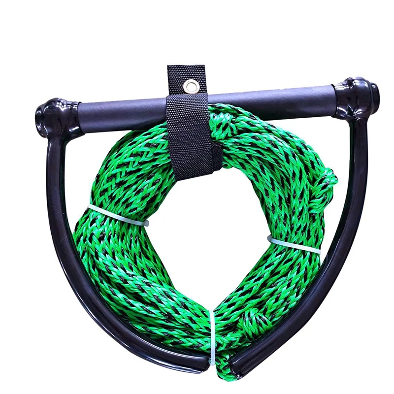 2X Water Ski Rope 23M Corda Da Sci Con Impugnatura Stile Wakeboard Surf Tow Line Guinzaglio Cord Per Wakeboard Kneeboard Surf