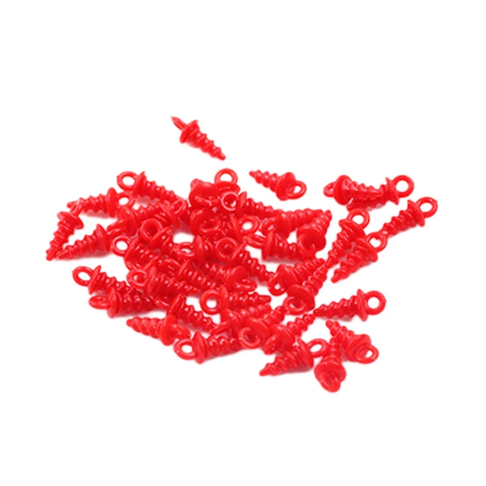 50pcs Carp Fishing Boilies Feeder Bait Screw Holder 10.5mm Fishing Accessories For Taps Lure For Floss Hairs Hair Stops