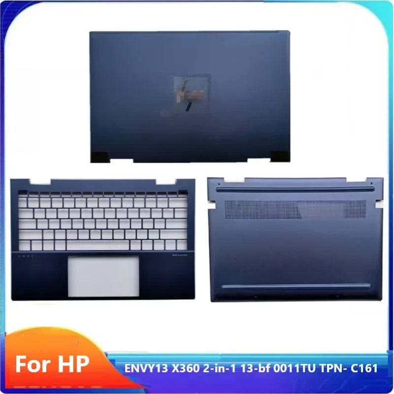 MEIARROW LCD 후면 커버, 팜레스트 상단 커버, 하단 케이스, HP ENVY13 X360, 2 인 1, 13-BF 0011TU, TPN-C161, 파란색, 신제품