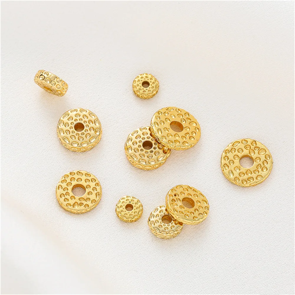 

14K gold clad star moon passion seed spacer diy accessories spacer loose beads handmade bracelet necklace jewelry material