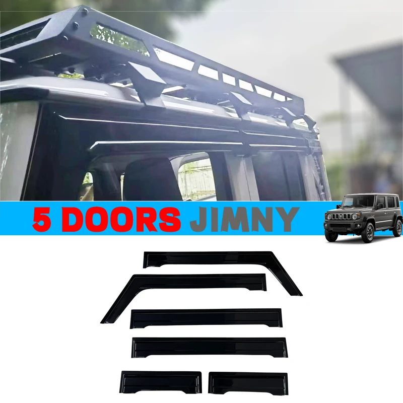 5 Door Jimny Car Window Visor For Suzuki New Jimny 5 Door JB74 Window Rain Guard Weathershield Sun Rain Deflector