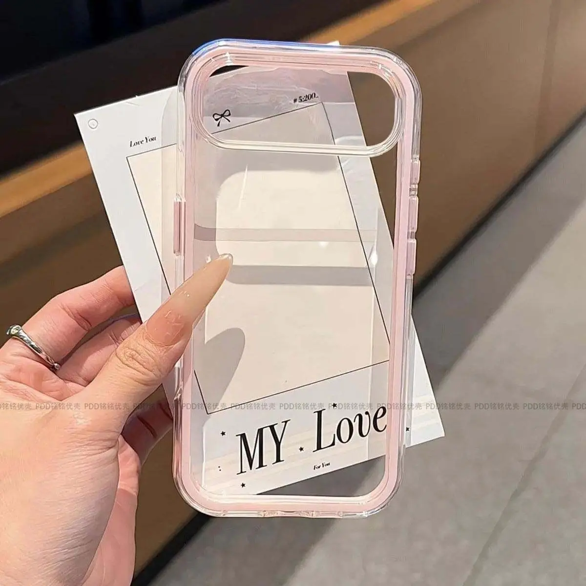 Transparent Case with Stunning 2-in-1 Design and Soft TPU Skin-Feel Shockproof Protection Cover