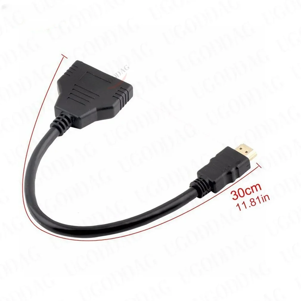 HD 1080P V1.4 2 Dual Port Y Splitter HDMI-Compatible Male to Female Splitter 1 Input to 2 Output Adapter Cable For TV Convert hdmi adapter cable,hdmi cable,hdmi adapter,hdmi splitter switch,hdmi audio splitter,usb charger adapter,usb adapter cable