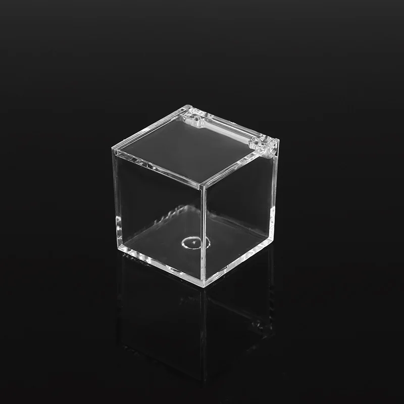 Transparent Jewelry Gift Boxes Acrylic Square Storage Box Small Gift Packaging Boxes Chocolate Candy Storage Bag Home Storage 3