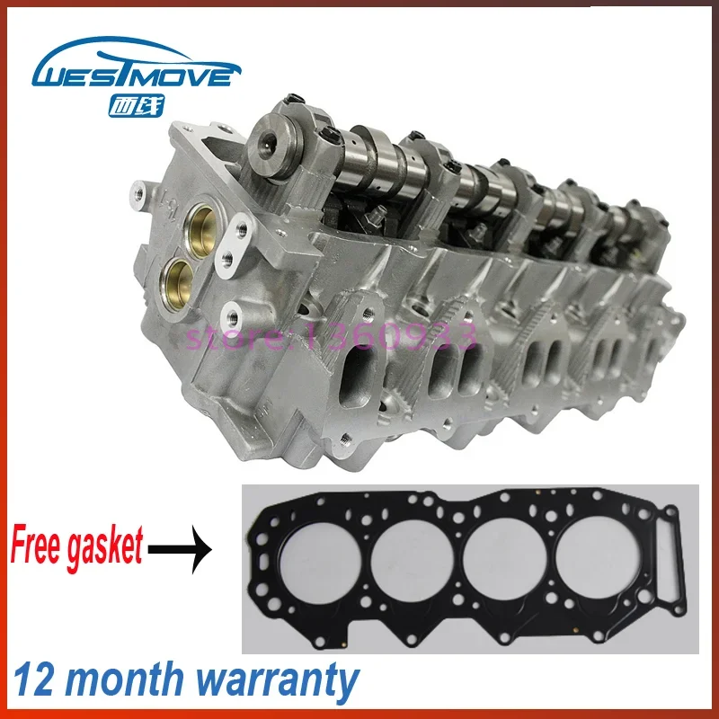 complete cylinder head assembly for Ford Ranger Mazda MPV B2500 2499CC 2.5 D SOHC 12V 1998- engine : WL WLT WL1110100E 908 744