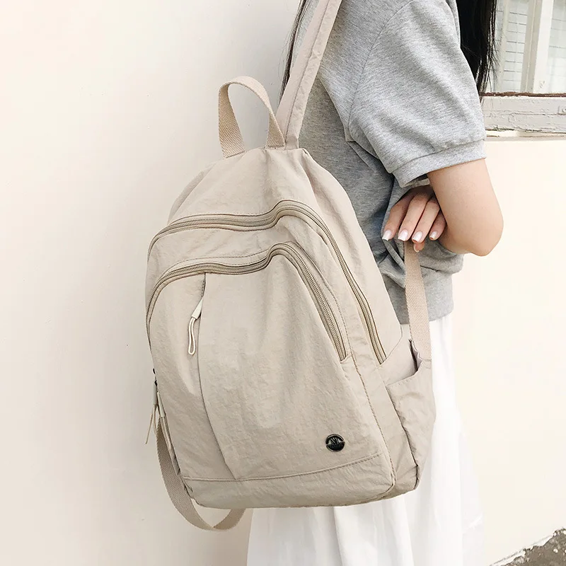 حقيبة ظهر كاجوال للنساء خفيفة الوزن ومقاومة للماء للسفر، حقيبة نسائية ذات سعة كبيرة، حقيبة ظهر مدرسية للبنات في الكلية
