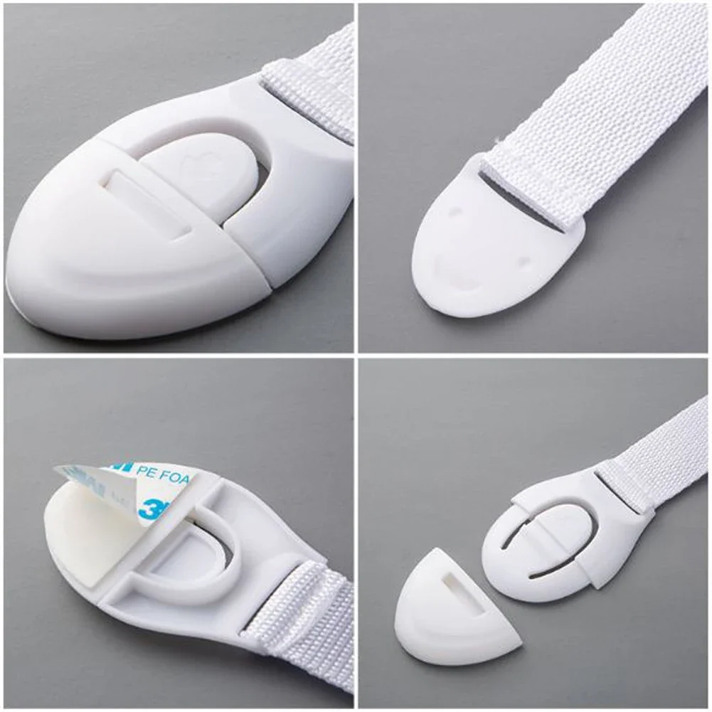 1-10PCS Baby Safety Locks Drawer Lock No Drilling Cabinet Drawer Locks Refrigerator Lock Buckle Children Protection Strap