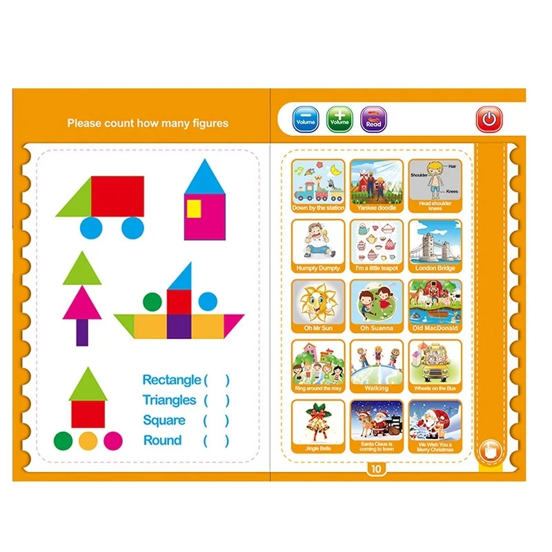 New English Point Reading Toy Children's Early Educational Toys Montessori Smart Multi Ebook For Toddlers Learning English Gifts 2