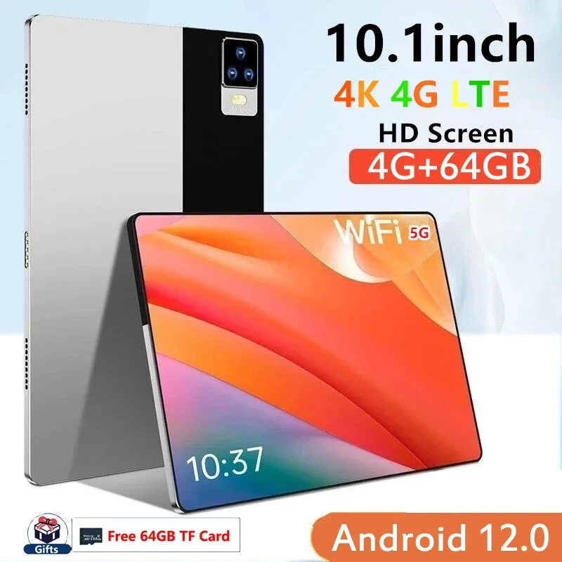 

2024 New Android 12.0 Global Version Tablet 4G+64GB+Free Gift 64GB TF Card Tablets PC 5G Dual SIM Card or WIFI HD MiNI Tablet