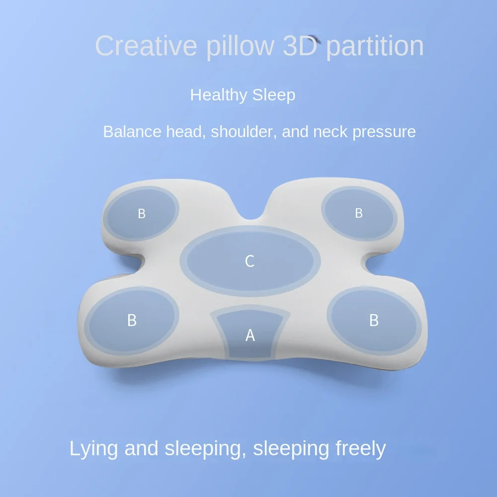 Sleeping Beauty Pillow Anti-Wrinkle Neck Protection Sleep Memory Foam Pillow Comfortable Soft Skin Care Bedding Cool Face Pillow 4