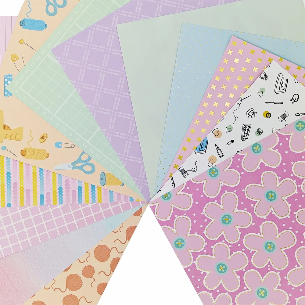 Creative Path 8" x8 Inch Scrapbooking Pattern Craft Designer Decorative Papers 20 Sheets Album Background Origami Pack 203x203mm