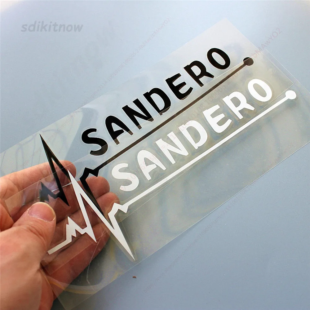 2023 Nuovo 1Pc Heart Car Decal Sticker Styling Windows Decorazione Della Porta Per Dacia Sandero Stepway Accessori