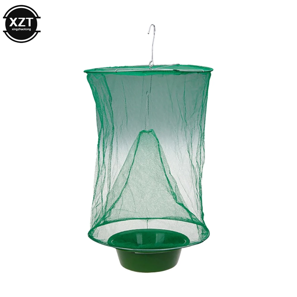 Fly Catcher Killer Pest Control Reusable Hanging Fly Trap Flytrap Cage Net Traps Garden Hanging Flycatcher for Outdoor 1pcs fly trap,insect traps,insect catcher