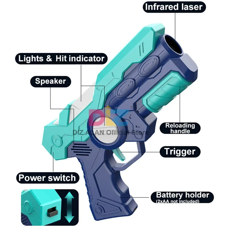 Kids Laser Tag Toy Guns Electric Infrared Gun For Child Laser Tag Battle Game Toys Weapon Pistols Gift For Boys Outdoor Games 5