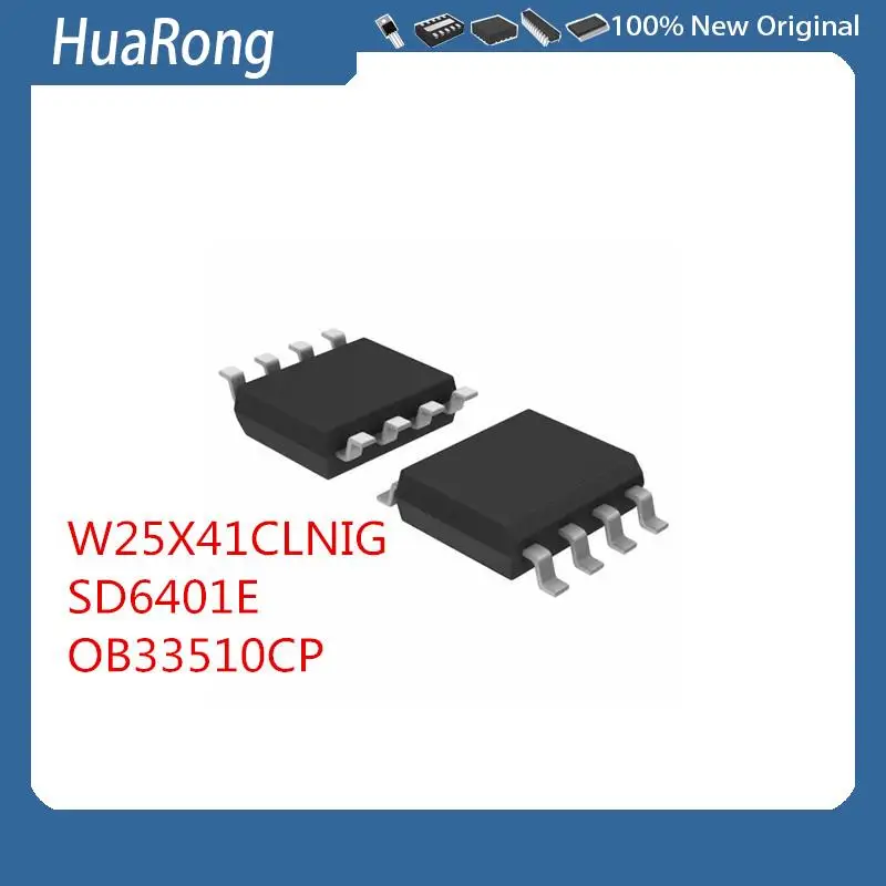 

10Pcs/Lot W25X41CLNIG 25X41CLNIG SD6401E OB33510CP SOP8