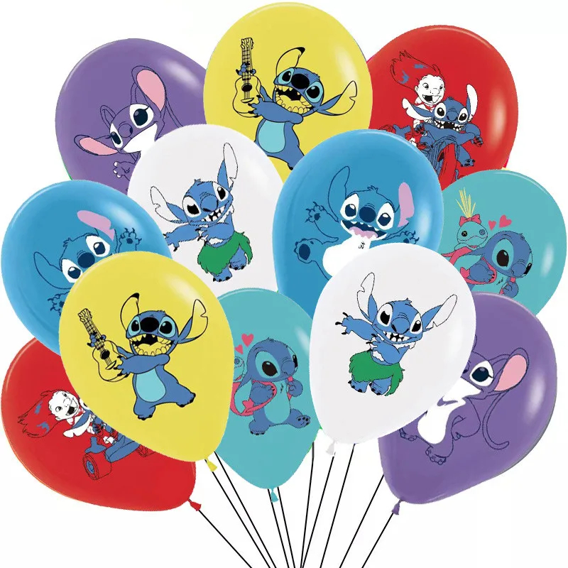 1 set Disney Lilo & Stitch Party supplies Stitch Birthday party decoration  balloon slogan Children's party decoration set - AliExpress