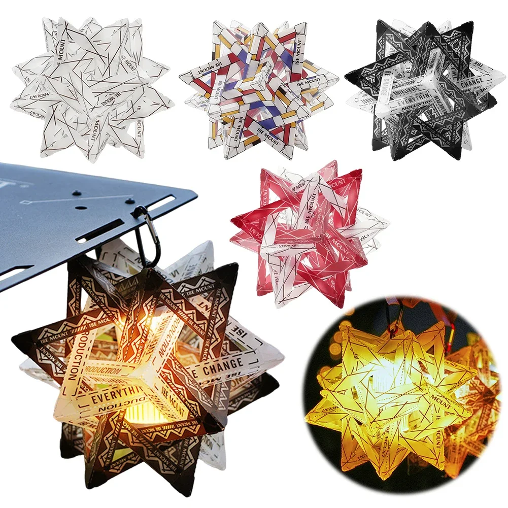Outdoor Star Camping Light Shade Waterproof Atmosphere Lampshade DlY Lantern Shade Camping LED Lantern Hook for Camping