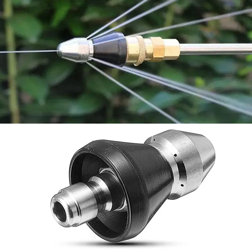 

High Pressure Pipe Dredging Cleaning Nozzle Washer Home Jet Machine Accesories Washing Sewer Cleaning Nozzle 6 Drain K8h2