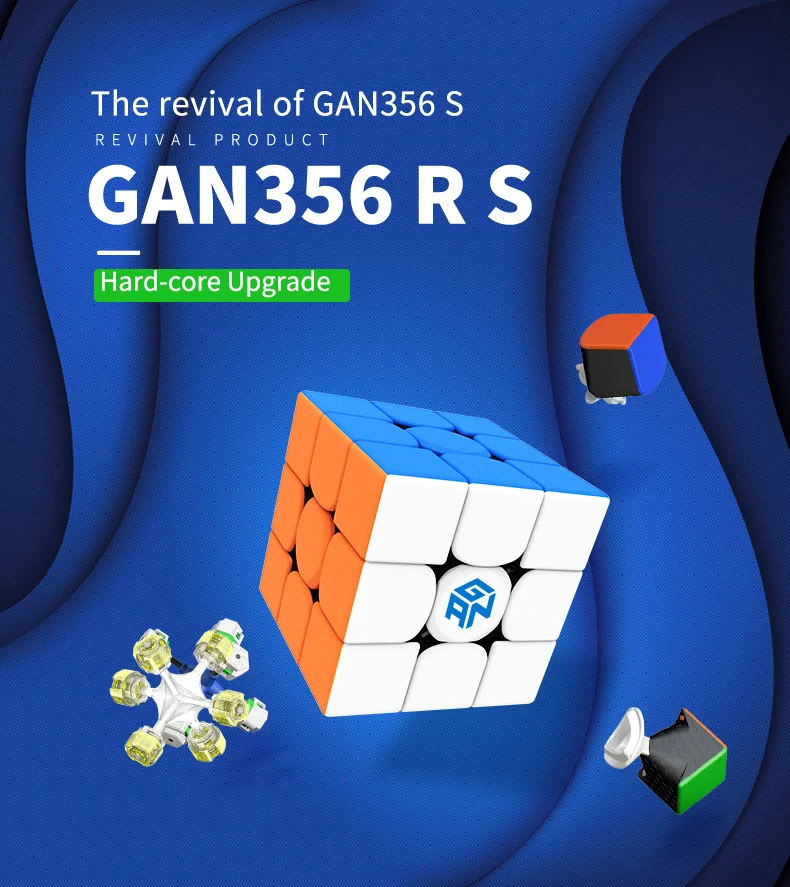 GAN 356XSM「電気メッキ」うすピンク色 ルービックキューブ GAN 356XSM「電気メッキ」明るいピンク ルービックキューブ