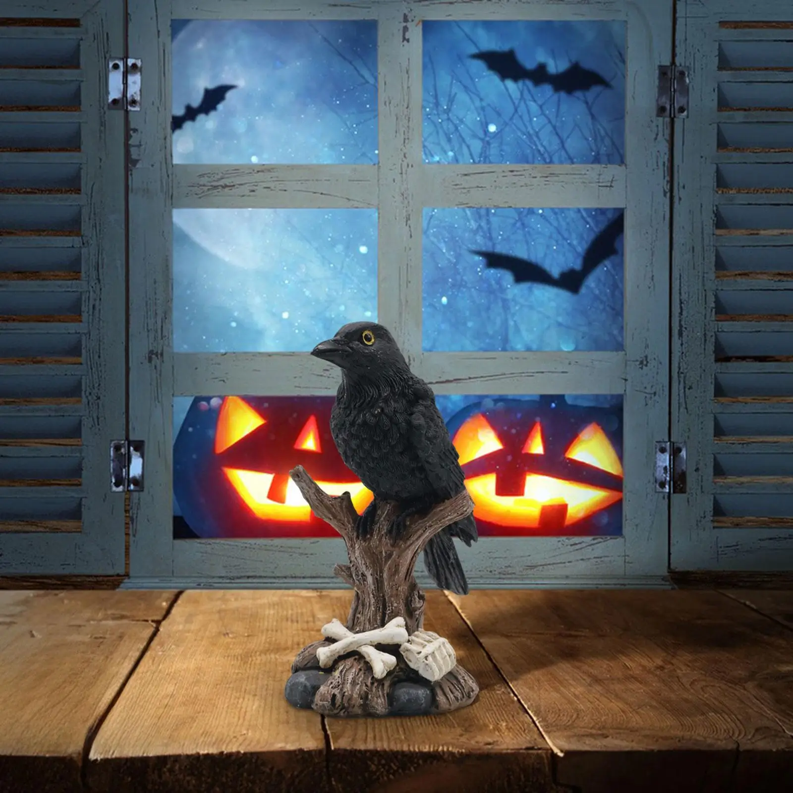 Halloween Statue Decoration Collectible Gift Crafts Resin Figurine Ornament Sculpture for Indoor Office Fireplace Desk Bedroom