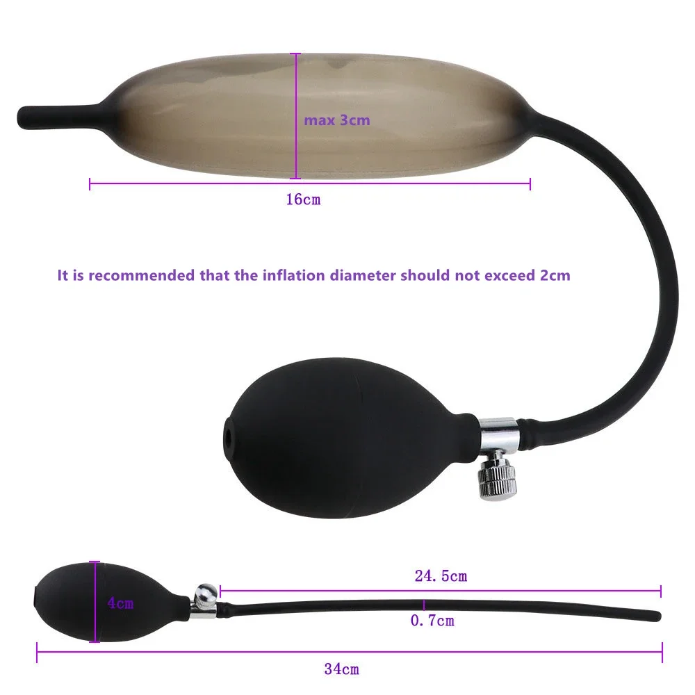 Secret Delivery Soft Silicone Inflatable Urethral Dilator Sounds Rods Urethra PUMP Sounding Sex Toys for Men Penis Plug Massager urethral dilator silicone urethral dilator