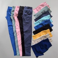 Yoga Leggings Pants Women's Tight Seamless Sports Low-Rise Ribbed Fitness Leggings Gym Strength Training Aerobic Yoga Pants