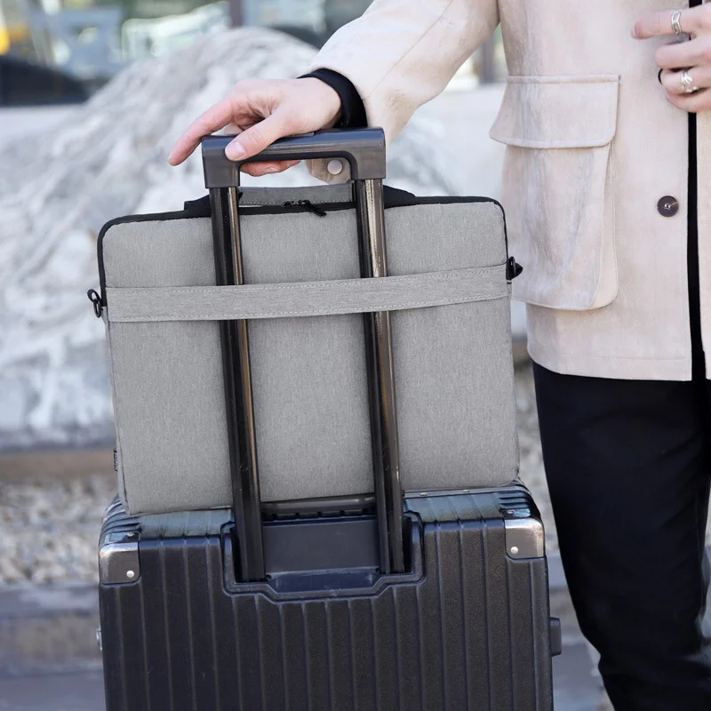 Computer bag portable briefcase inner bag office meeting storage bag single shoulder computer large capacity business bag