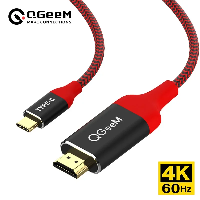 QGeeM USB C to HDMI 4K 60Hz Cable USB Type C to HDMI Adapter USB-C