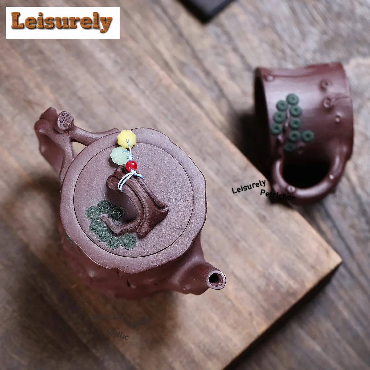 250ml Luxury Yixing Purple Clay Teapots Handmade Stump Pot Raw Ore Purple Mud Kettle With Filter Zisha Tea Set Cups Set Supplies