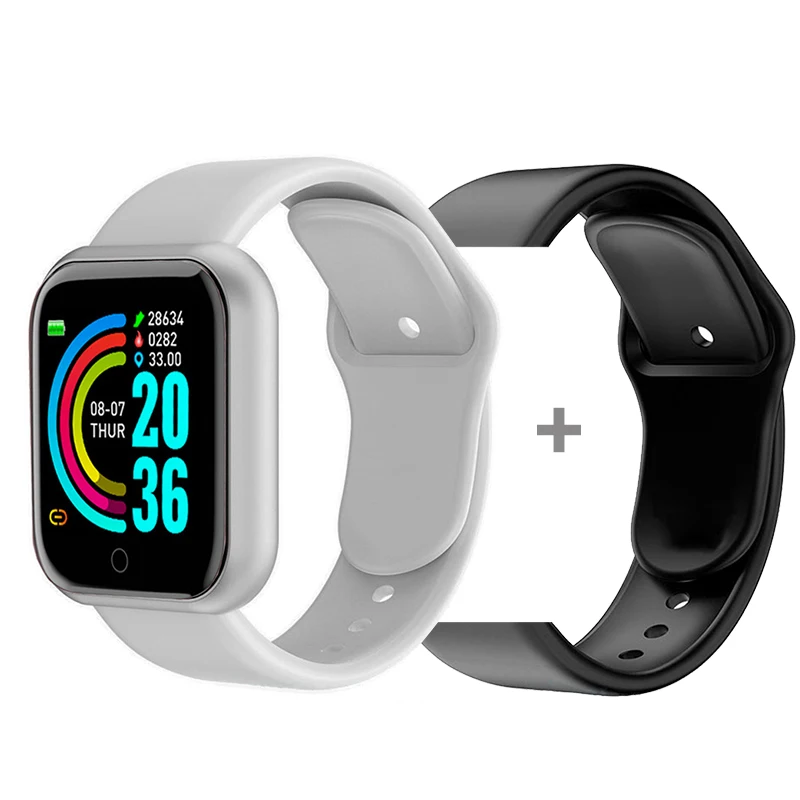 D20 Smart Watch Men Sport Fitness Tracker Blood Pressure  Heart Rate  Monitor Y68 Women Bracelet For Android IOS Xiaomi Kids 