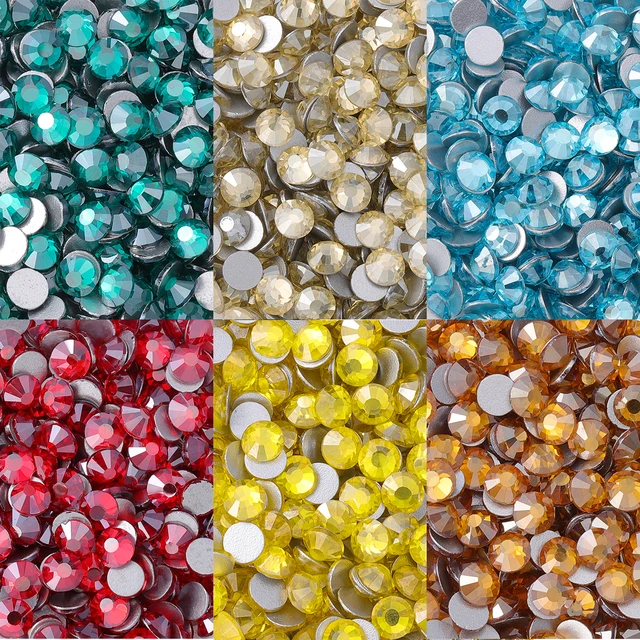 New Color SS3-SS30 Flatback Rhinestones Decoration DIY Glitter Crystal Round Stones For 3D Nail Art Clothes Accessories
