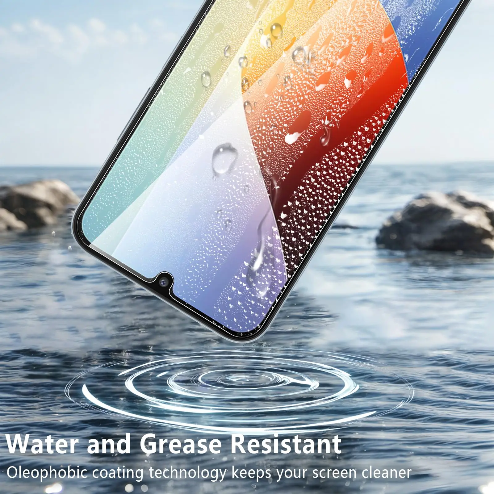 3-Piece Crystal HD Tempered Glass Screen Protector Set - 9H Hardness, Anti-Scratch Protection