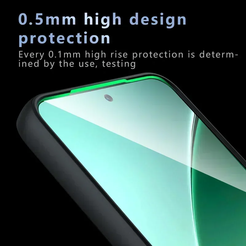 Transparent Matte Acrylic Shockproof Phone Case with Hard Back Cover and Bumper