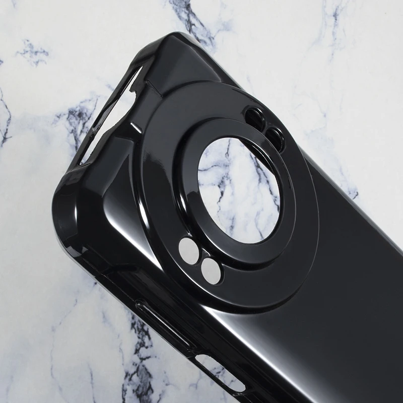 Black Transparent Soft TPU Silicone Protective Phone Case Cover