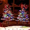 Solar Christmas Trees For Outside LED Outside Christmas Tree Multi-Color Christmas Pathway Lights Solar Powered Christmas 2