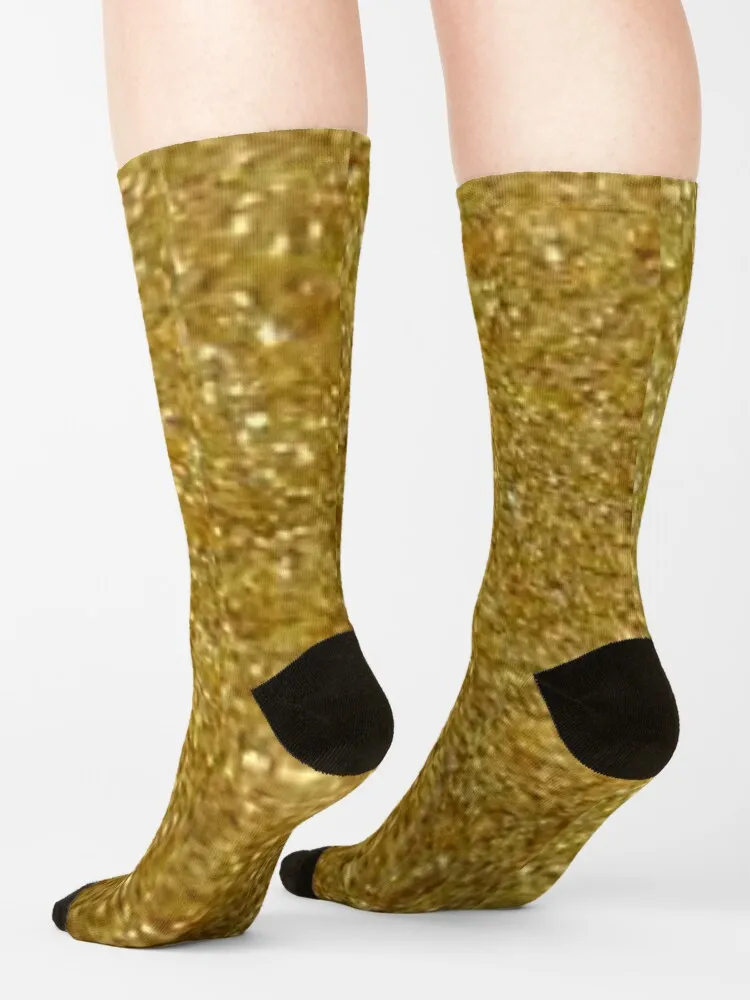 Gold glitter Socks men socks cycling socks