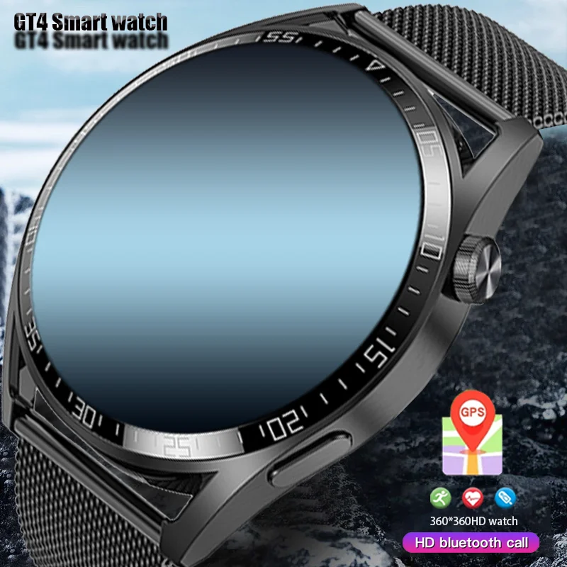 

Смарт-часы GT4 мужские водонепроницаемые, с Bluetooth