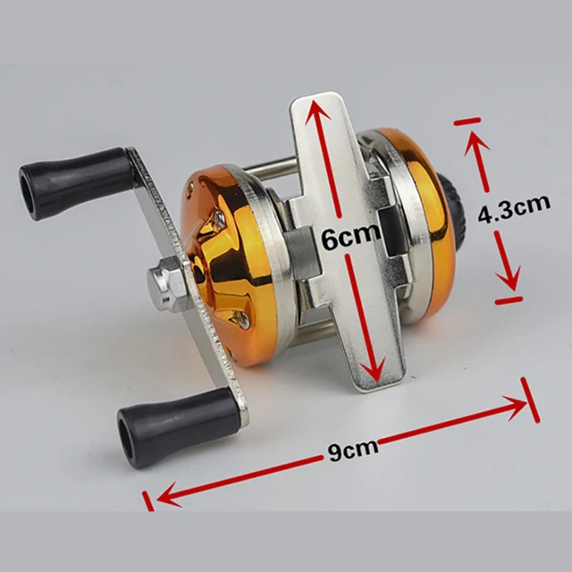New Mini 5.2:1 Reel (Right Hand/Left Hand) With Fishing Line 2