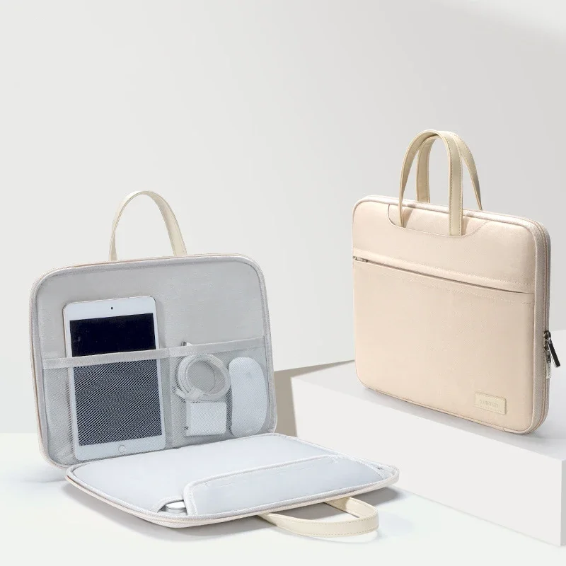Borsa per laptop 13.3 14 16 pollici Custodia per notebook Uomo Donna Borsa portatile Valigetta per MacBook Air Pro Xiaomi Huawei ASUS Regalo - immagine 2