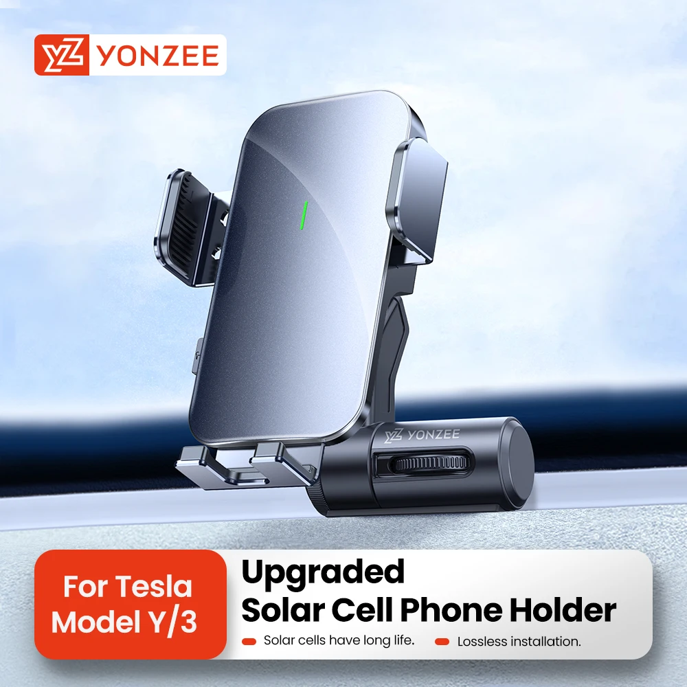 

YZ For Highland Model 3 Y Magnetic Car Phone Holder Foldable to Hide Super Support Solar Wireless Chargings Super support