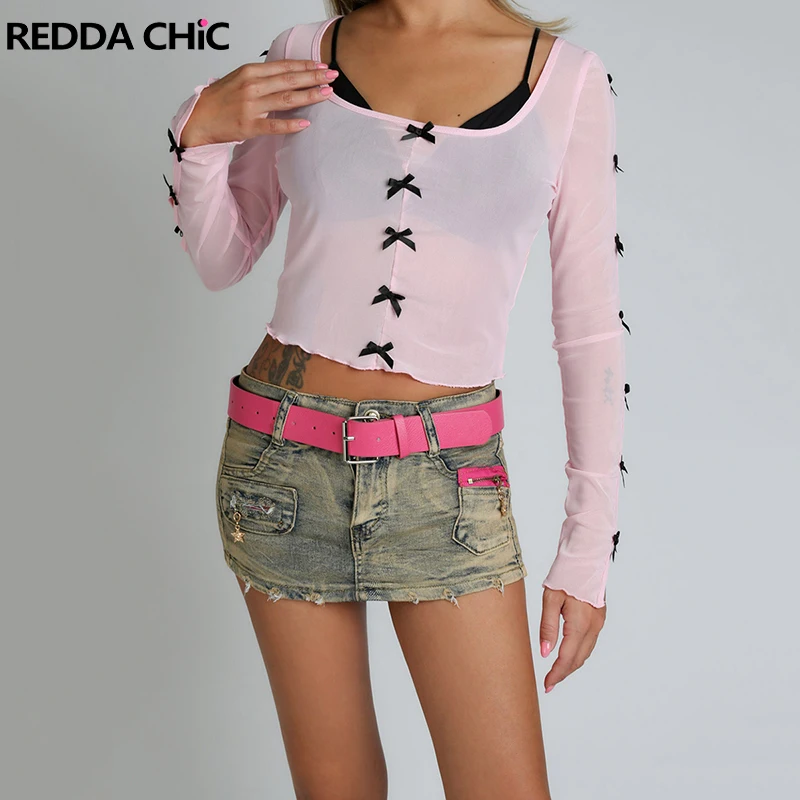 

REDDACHiC Barbiecore Pink Belt Women Jean Skorts Retro Star Zipper Stretch Slim Fit Denim Mini Skirt Pants 2-In-1 Summer Clothes