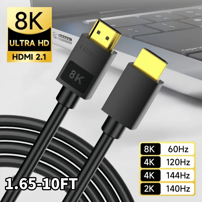 Premium Ultra High-Speed 8K HDMI 2.1 Cable with 48Gbps for Enhanced Viewing Experience
