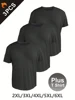 3PCS Plus T Shirt for Men's Big and Tall Shirts Men's Ultralight Quick Dry Sport T-Shirt 2XL/3XL/4XL/5XL/6XL 2