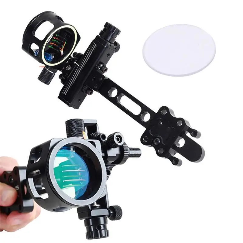 5 Pin Compound Bow Sight Parts Archery Micro Adjustable Ultra Light Bow