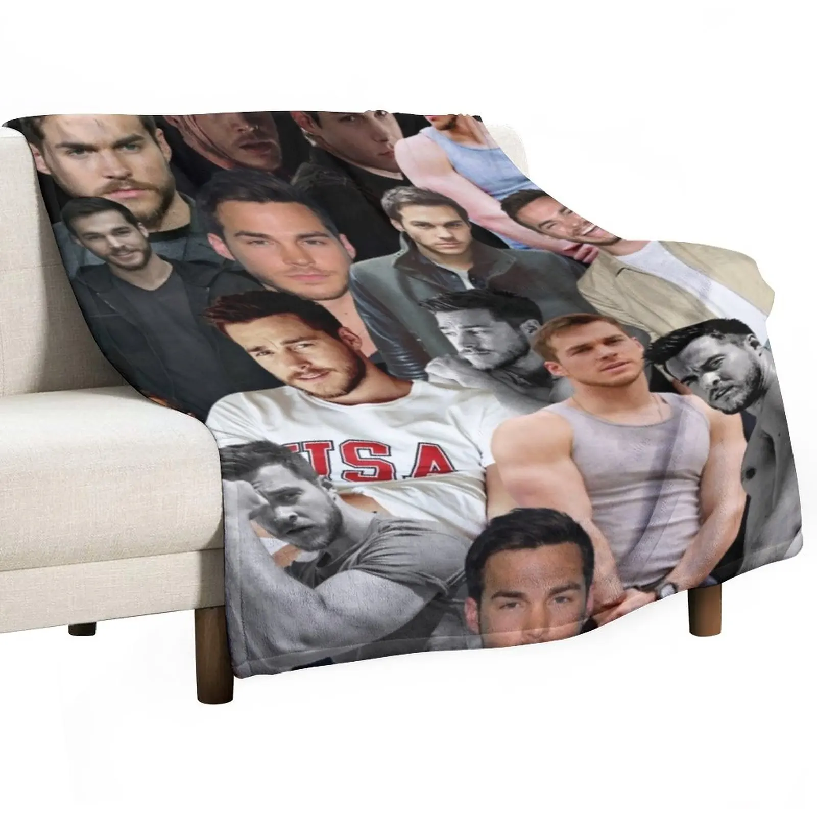 

New kai parker photo collage Throw Blanket Blanket Fluffy blankets and throws