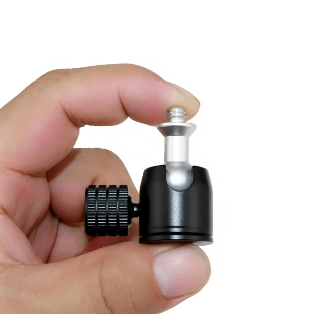 1/4 to 1/4 3/8 M5 M6 Screw Mini Ball Head Adapter 360&deg; Ratation Mount Phone Bracket Tripod Monitor Light Holder for Gopro OSMO
